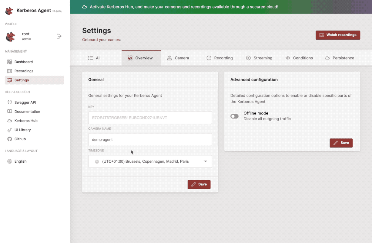 Configure your Agent.