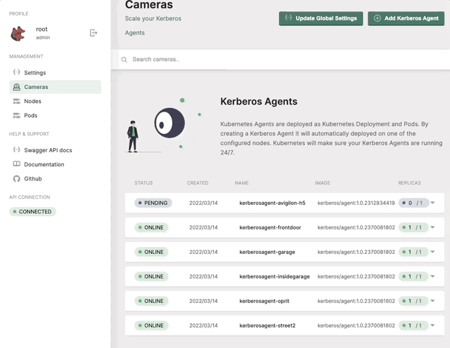 Deploy an Agent with ONVIF capabilities.