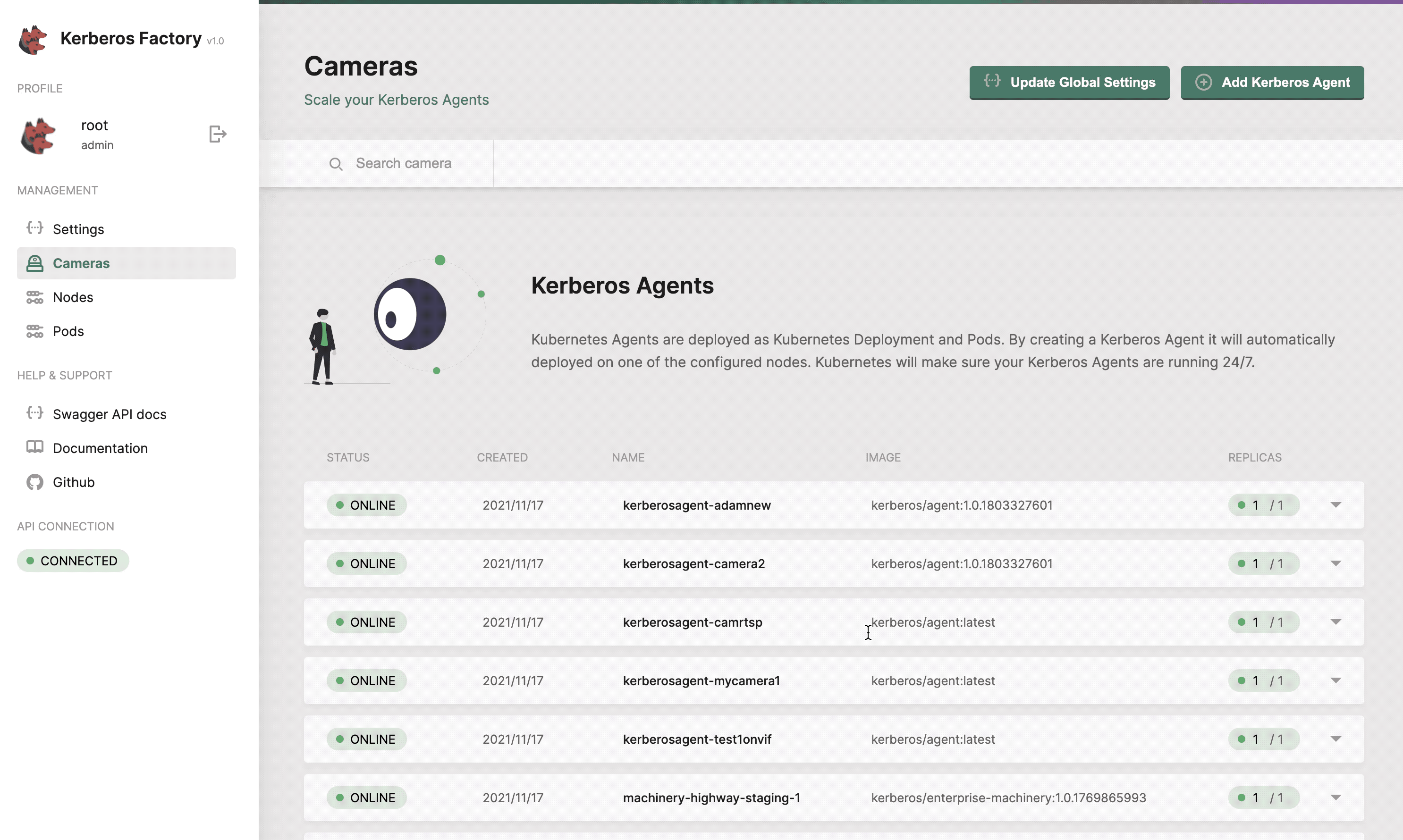 Once you created the Agent, you can configure the agent.