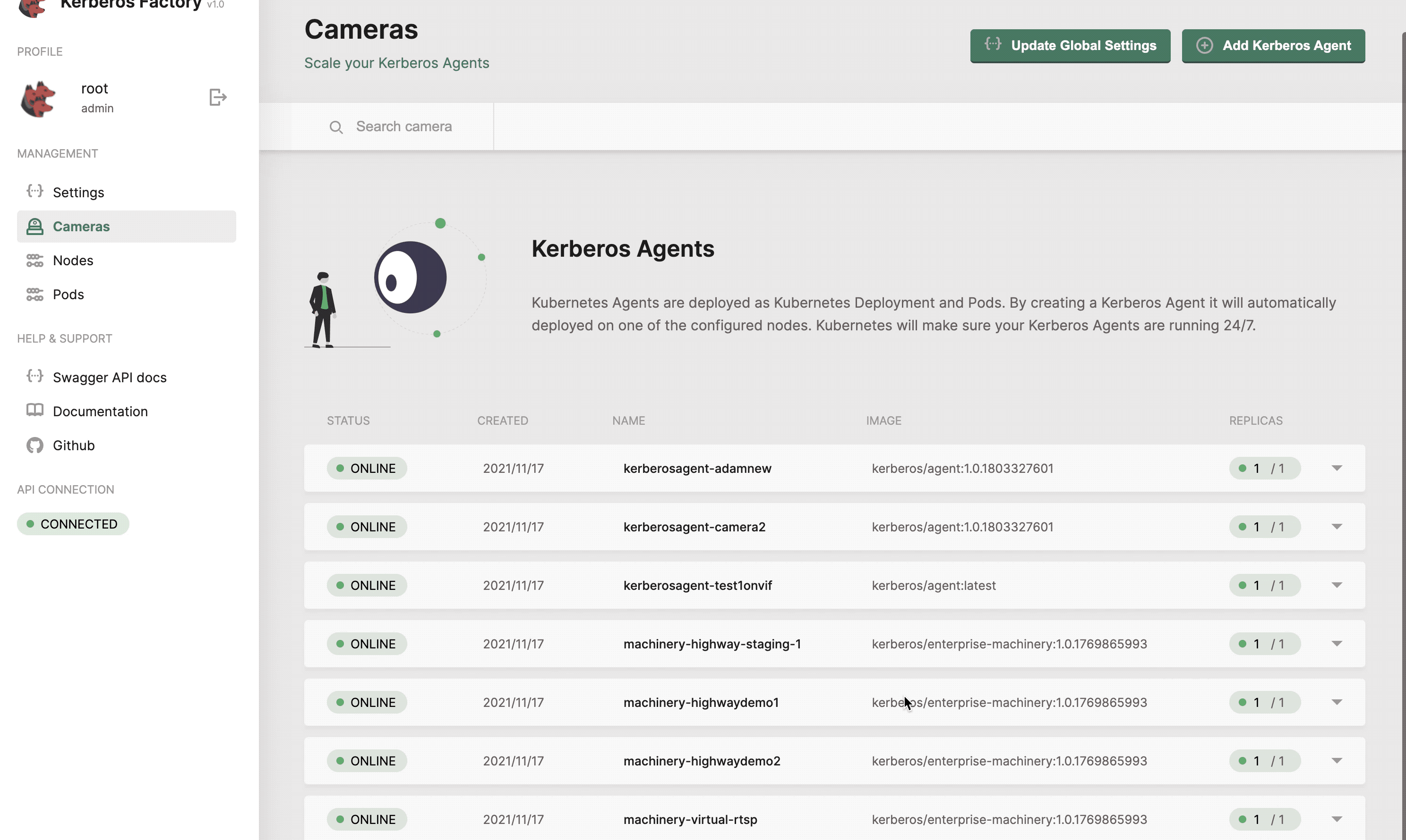 Get a list of all your Agents.